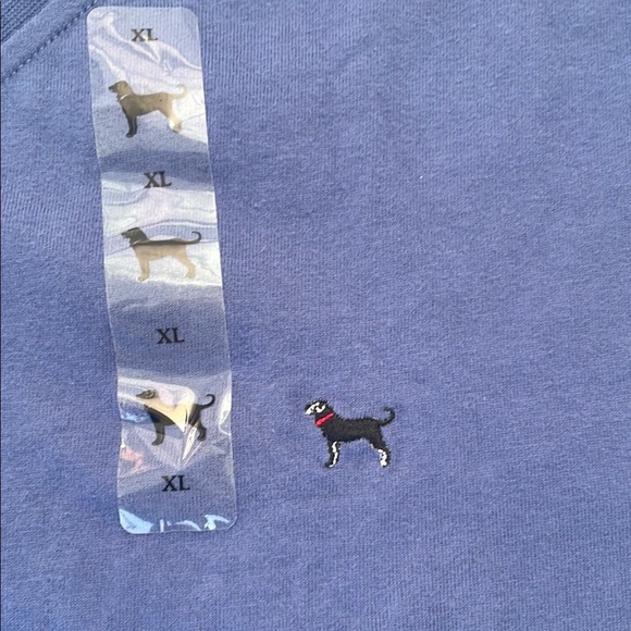 The Black Dog Men’s Classic Blue Short Sleeve V- Neck Tee XL - Picture 4 of 13